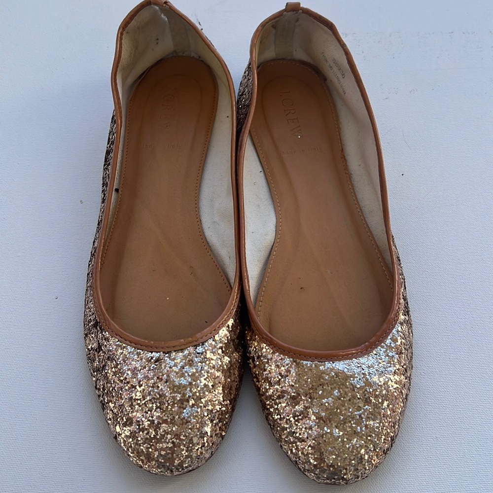 ⭐️J Crew glitter ballet flats⭐️